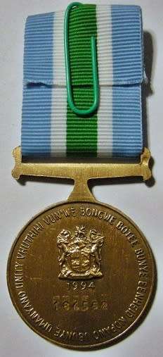 Full Size Unitas Medal Numbered at Back In Original Box