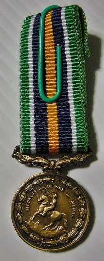 Miniature De Wet Medal Thick Type