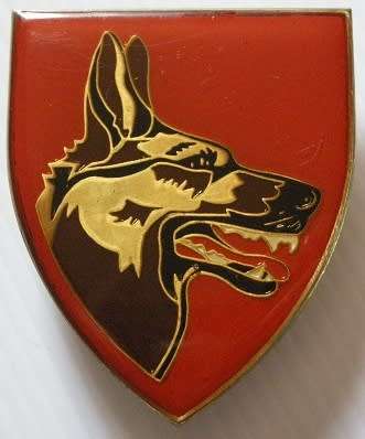 SADF Dog Centre Shoulder Flash Pins Intact