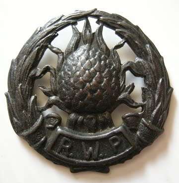 Regiment Westelike Provinsie Blackened Cap Badge No Lugs Owen 1167