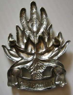 Regiment Piet Retief Chromed Cap Badge No Bolts Dinnes 700