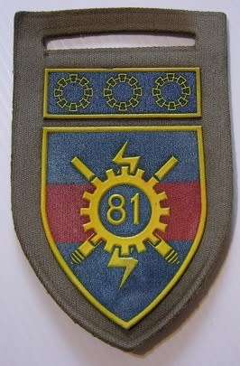 81 Technical Stores Depot Rubberised Shoulder Flash No Pin
