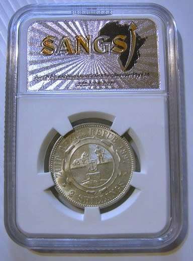 1897 ZAR 2 Shillings AU 55 SANGS