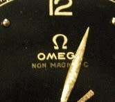 Omega Non Magnetic Swiss 16 Jewels Movement Size of Face 30mm w/ Plastic Glass Not Running