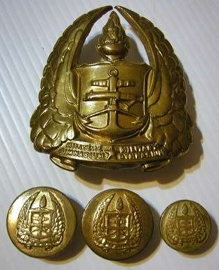 Army Gymnasium Cap Badge & Buttons x 3 (2 x 22mm & 1 x 16mm)