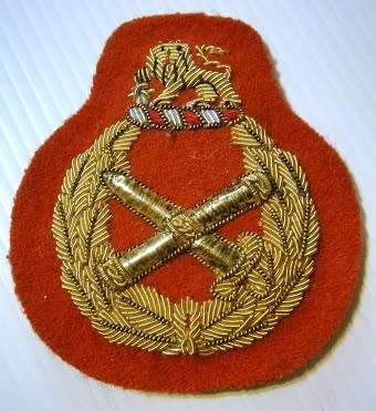 SA Army Bullion Wire on Felt Cap Badge for Generals Dinnes 1825