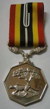 Full Size Southern Africa Medal Double Face Suspender Tall Grass Poor Detail Nr Engraved on Rim