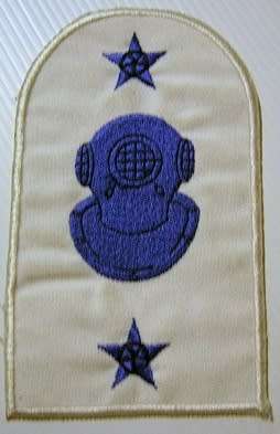 SA Navy Diver Trade Badge Embroidered on Material