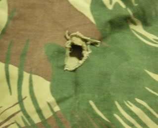 Rhodesian Camo Bush Jacket Note Hole (50x55mm) @ Back & Condition Size 53cm Armpit to Armpit