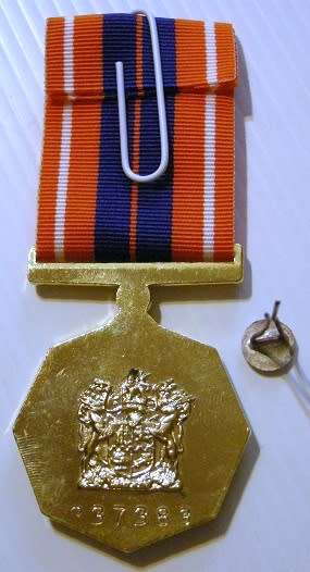 Full Size Pro Patria Medal Numbered at Back Flush Epoxy In Original Box w/ Cunene Button