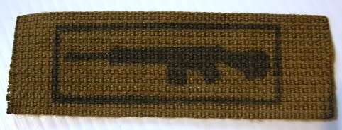 Marksman Badge Printed on Material