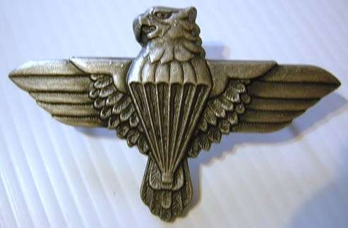 44 Parachute Brigade Grey Metal Beret Badge Pin Type Dinnes 303