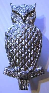 Military Intelligence Chromed Cap Badge