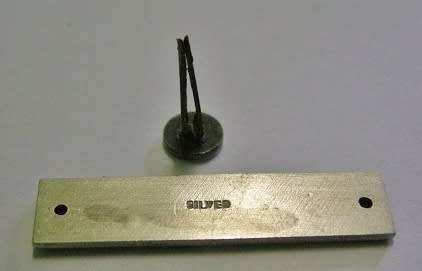 Full Size De Wet Decoration Nr 832 on Rim Double Face Susp Not Marked w/ Bar Marked Silver & Button