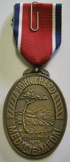 Full Size John Chard Medal NOT Numbered Thick Lettering Small Thin Suspender Ring