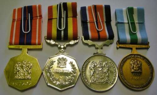 Full Size Medal Set of Four with Full Size Cunene Bar