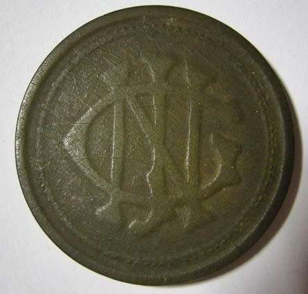 Token (Glencoe) Mine Stores Brown Celluloid 28.1mm Hern 232aa Poor Condition