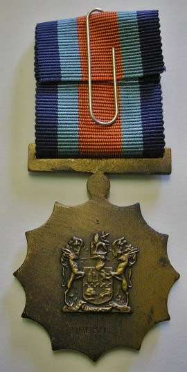 Full Size Military Merit Medal Numbered at Back w/ Bar In Original Box