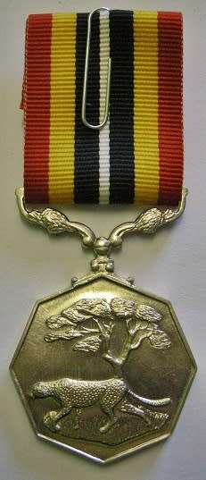 Full Size Southern Africa Medal Uniface Susp Short Grass Crisp Detail Matte Nr @ Back In Box