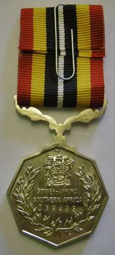Full Size Southern Africa Medal Uniface Susp Short Grass Crisp Detail Matte Nr @ Back In Box