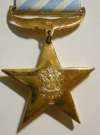 Full Size Ad Astra Decoration Gilded Silver Marked 925 on Medal and Suspender Not Numbered