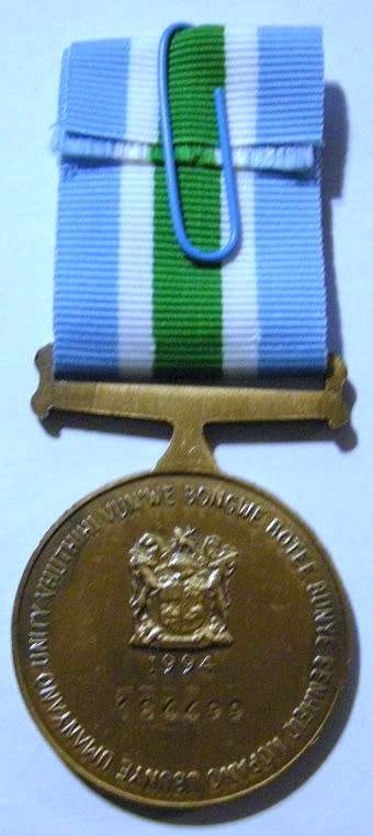 Full Size Unitas Medal Numbered at Back In Original Box