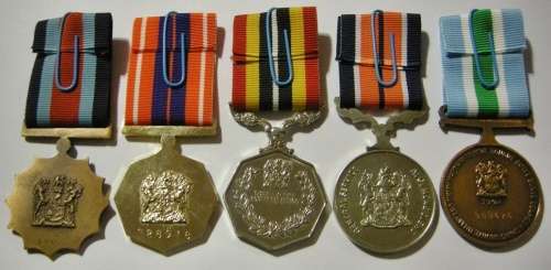 Full Size Medal Set of Five