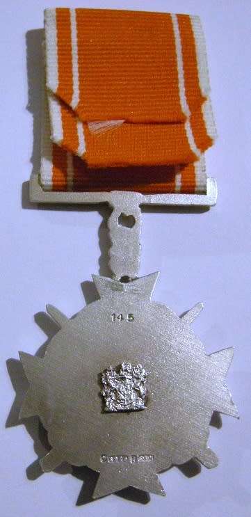 Full Size Honoris Crux Decoration Numbered 145 Marked S925 SAM w/ Bar