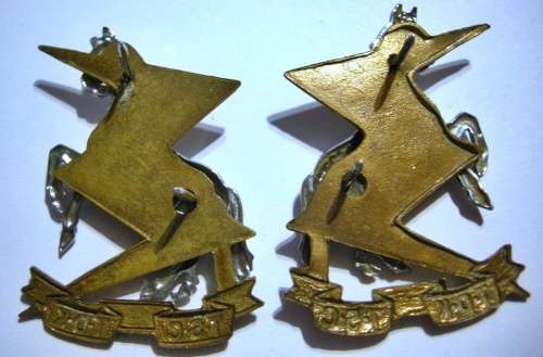 Technical Services Corps Bi-Metal Collar Badges Pair