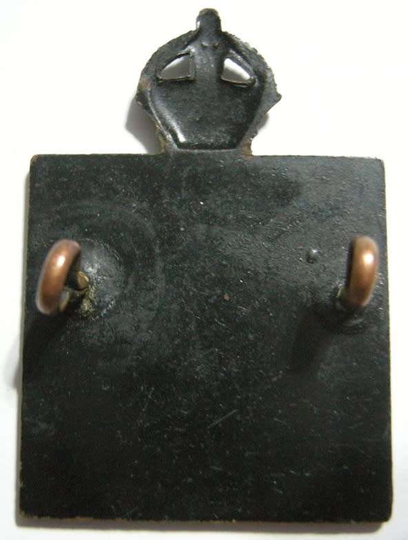 South African Corps of Chaplains Black Metal Cap Badge 1914 - 1939 Owen 1094