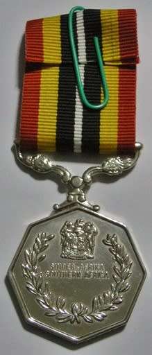 Full Size Southern Africa Medal Double Face Suspender Tall Grass Poor Detail Nr Engraved on Rim