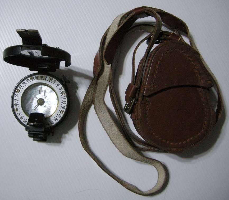 Military Compass M73 Mils AS 154 Made in UK No Fluid Inside with Leather Pouch
