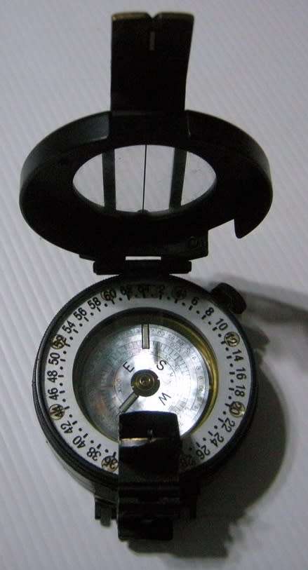 Military Compass M73 Mils AS 154 Made in UK No Fluid Inside with Leather Pouch