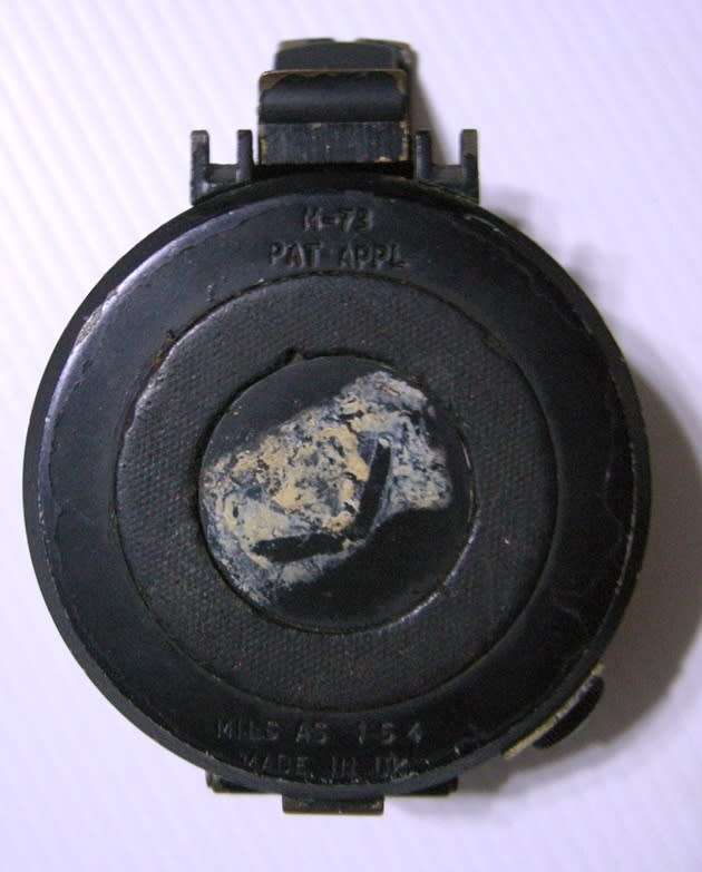 Military Compass M73 Mils AS 154 Made in UK No Fluid Inside with Leather Pouch