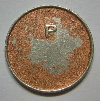 General Post Office Token (5c) Hern 442u Painted Metallic Bronze Magnetic