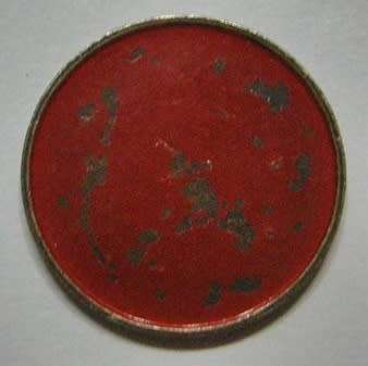 General Post Office Token (5c) Hern 442u Painted Different Shades of Red Magnetic Uniface