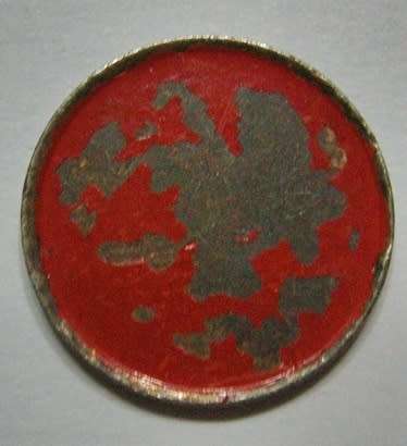 General Post Office Token (5c) Hern 442u Painted Red Magnetic Uniface