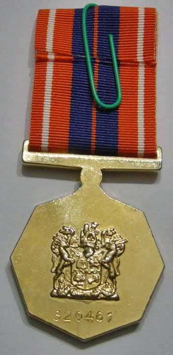 Full Size Pro Patria Medal Numbered at Back Flush Epoxy