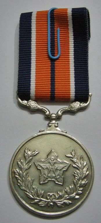 Full Size General Service Medal Numbered at Back
