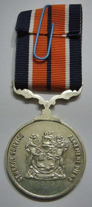 Full Size General Service Medal Numbered at Back