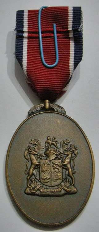 Full Size John Chard Medal NOT Numbered Thick Lettering Small Thin Suspender Ring