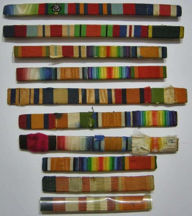 Full Size Medal Ribbon Bars x 10
