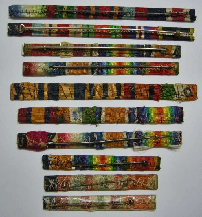 Full Size Medal Ribbon Bars x 10