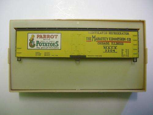 TM HO Gauge Parrot Potatoes Mahaffey Com 40' DBL. SHTHD - Private Owner Reefer