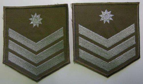 Staff Sergeant Rank Insignia Pair Embroidered