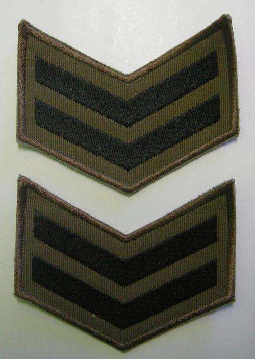Corporal Rank Insignia Pair Embroidered