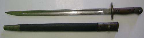 .303 Bayonet 1907 Pattern Australian Manufactured Marked: MA 1907    3 '42 Scabbard Marked: M/44