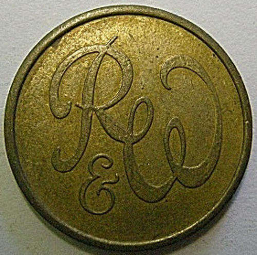 Token 6 Vending Brass 19mm