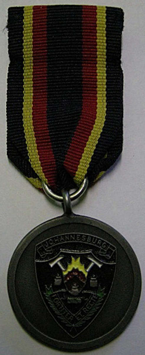 Medal Johannesburg Fire Brigade Full Size