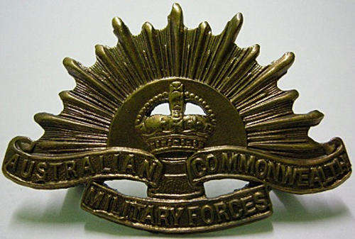Australian Commonwealth Military Forces Collar Badge